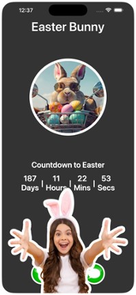 Easter Bunny Call &amp; Text Image