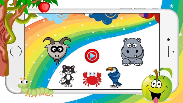 Easy Animal Puzzle Cards Match and Matching Games Free for Toddler or Kids screenshot