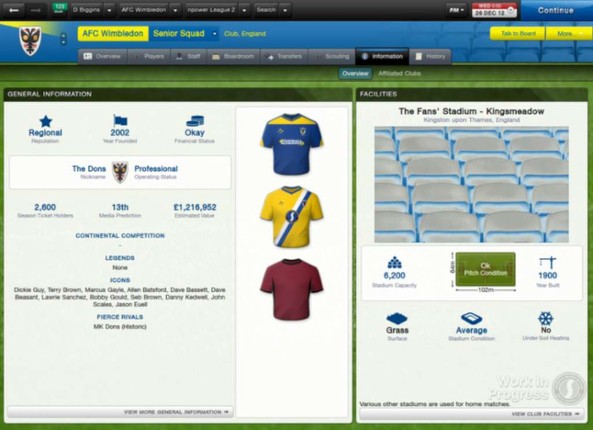 Football Manager 2013 screenshot