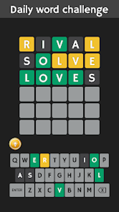 Wordless: A novel word game screenshot