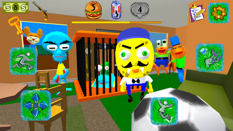 Sponge Neighbor Escape 3D screenshot