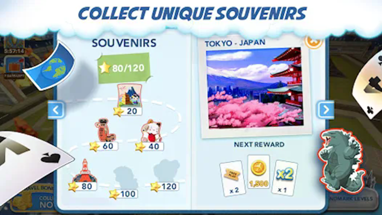 Destination Solitaire TriPeaks screenshot
