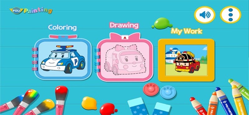 Robocar Poli: Painting Fun screenshot