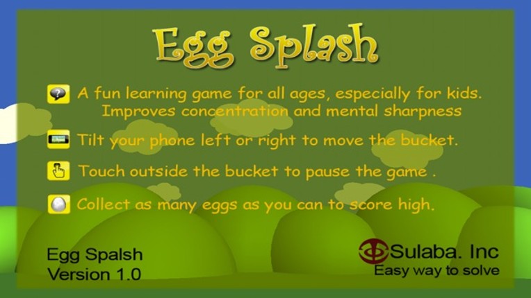 Egg Splash - Touch & Catch Focus Game App for iOS screenshot