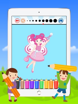 Fairy & Princess Coloring Book for Kids Preschool Toddler Image