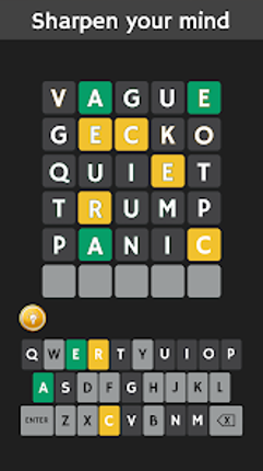 Wordless: A novel word game screenshot