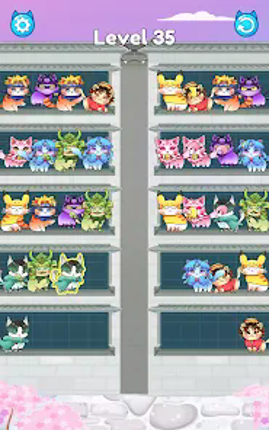 Cat Sort Color: Classic Puzzle screenshot