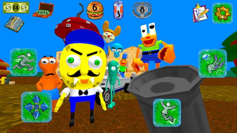 Sponge Neighbor Escape 3D screenshot
