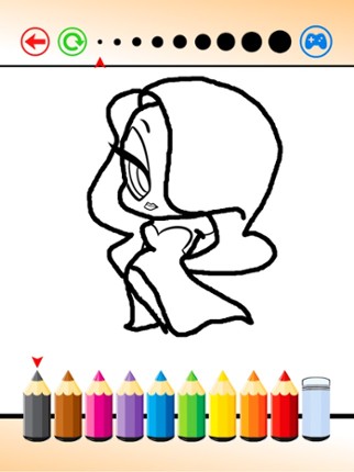 How to Draw Little Princess on Sketch Line screenshot