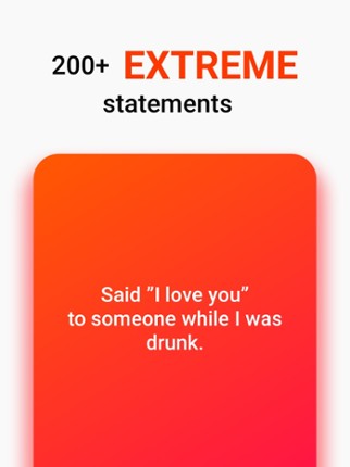 Never have I ever - Extreme screenshot