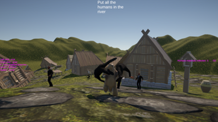 Put all the humans in the river screenshot