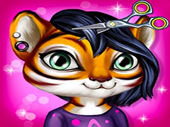 Cute Animal Hair Salon Game Cover