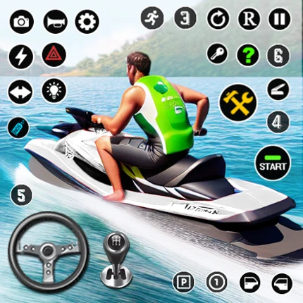 Jet Ski Boat Game: Water Games Image