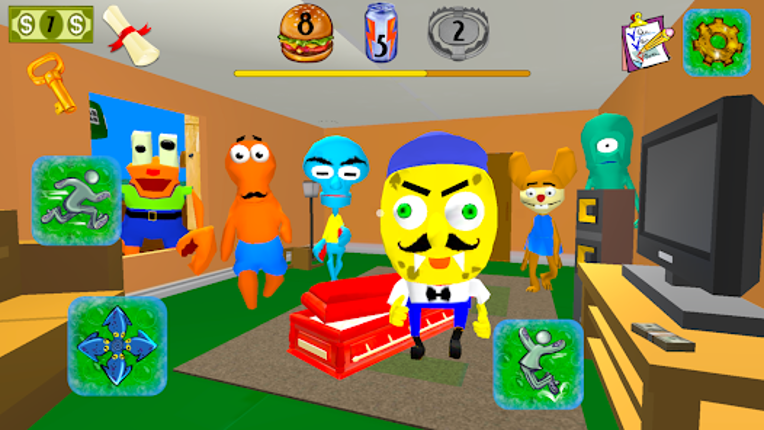 Sponge Neighbor Escape 3D screenshot