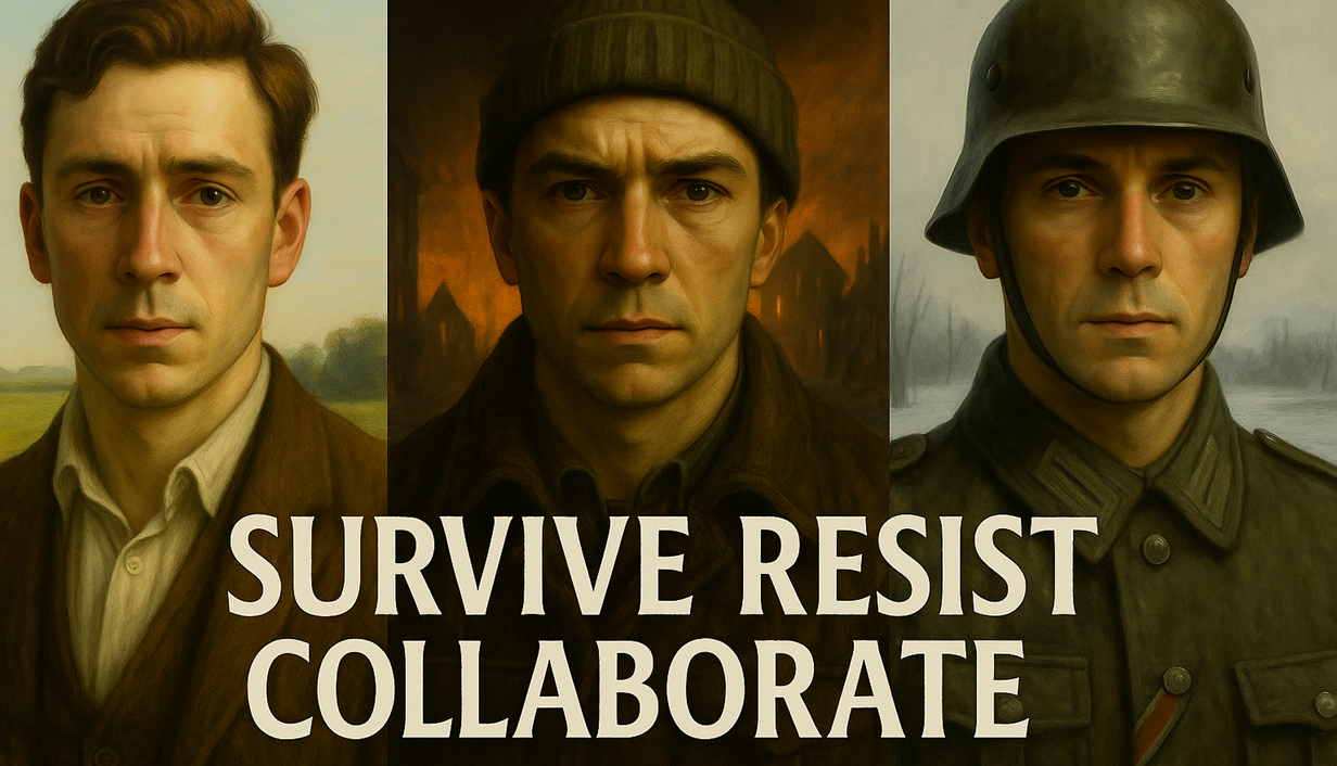 Games like Survive, Resist, Collaborate - a World War 2 Choice-Based Story