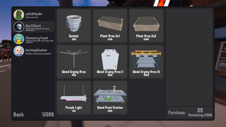 Weed Store Simulator screenshot