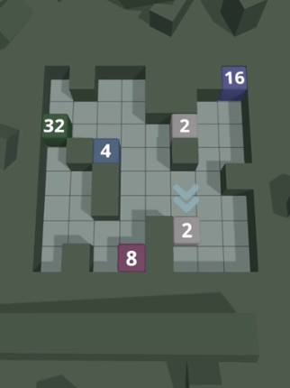 2048 Puzzle Slide: 3D Cube Image