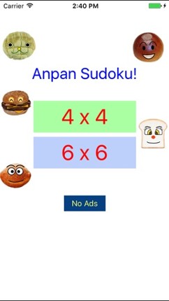 Anpan Bread Easy Sudoku 4x4,6x6,7x7 screenshot