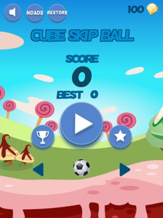 Cube Skip Ball Games - Reach up high in the sky play this endless blocks stacking free Image