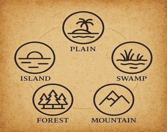 ENG/ESP Tierras Básicas Solitario (MTG Fan Game) Image