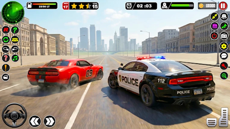 Police Car Chase: City Game 3d Image
