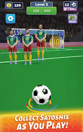 Bitcoin Goal Flick: Earn BTC screenshot