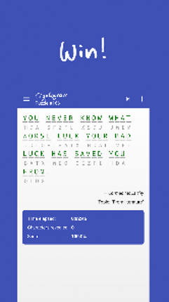 Cryptogram - puzzle quotes Image