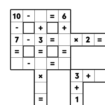 Math Crossword — Number puzzle Image