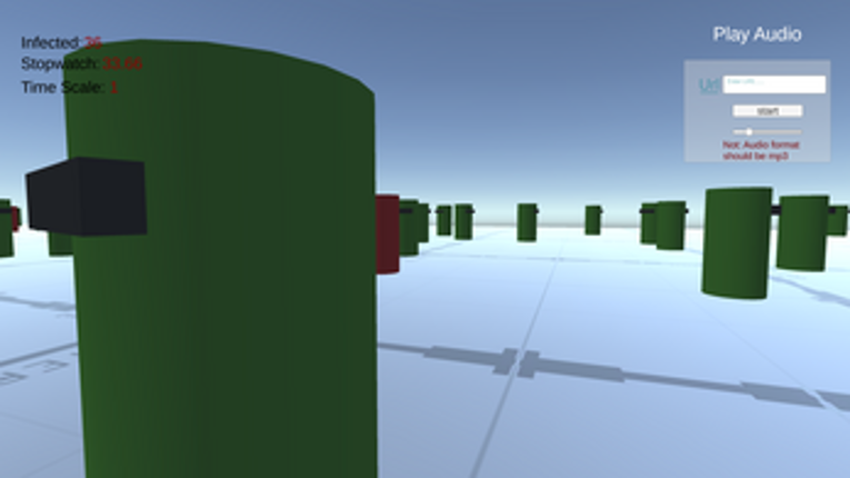 Covid-19 simulator screenshot