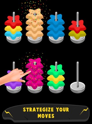 Hoop Stack Game - Color Sort screenshot