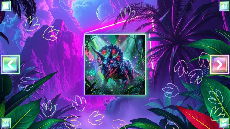 Neon Fantasy: Dinosaurs Image