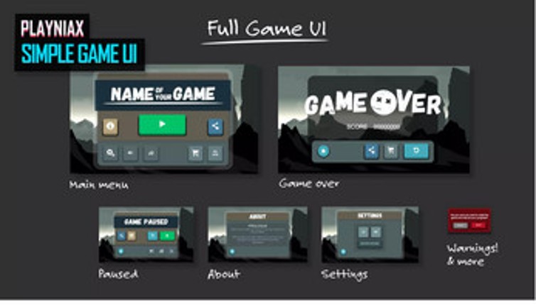 SimpleGameUI - Unity UI Template screenshot