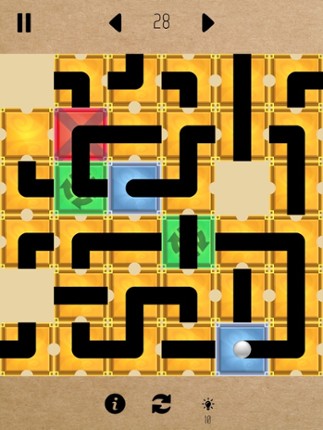 Sliding Puzzle - Guide the Ball screenshot