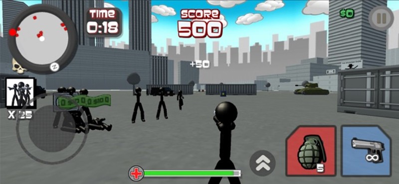Stickman City Shooting 3D screenshot