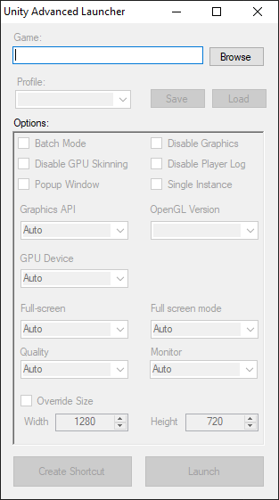Games like Unity Advanced Game Launcher