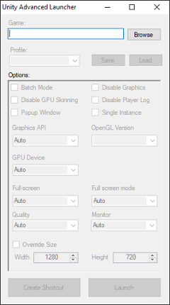 Unity Advanced Game Launcher Image