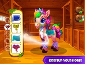 Virtual Stable Horse Care Game Image