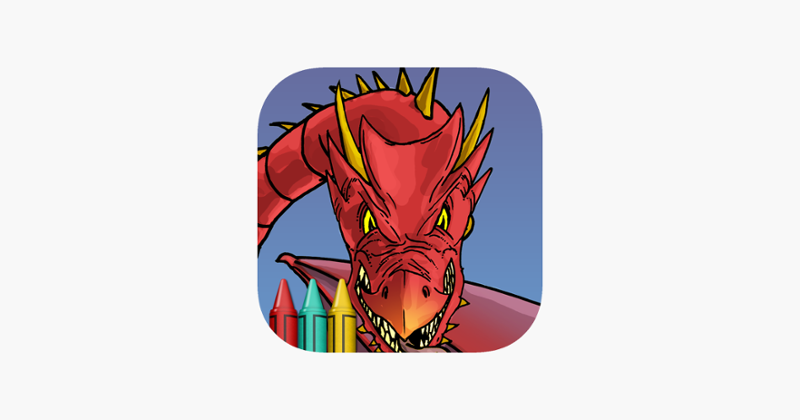 Dragon Attack Coloring Book Image