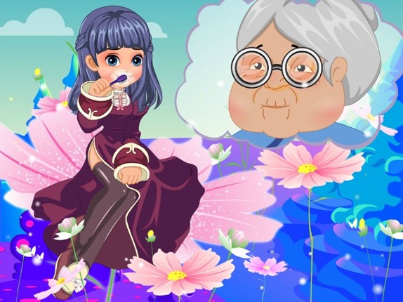 Flower Girl Brush Teeth Slacking - Slacking games,Brush Teeth games Image