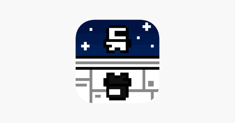 Galaxy Boy Black &amp; White - 8 Bit Spaceman Bouncy Fever Image