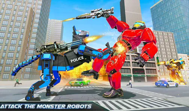 US Police Dog Robot Car Game screenshot