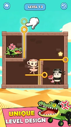 Pull Pin Save-Relaxing Puzzle Image