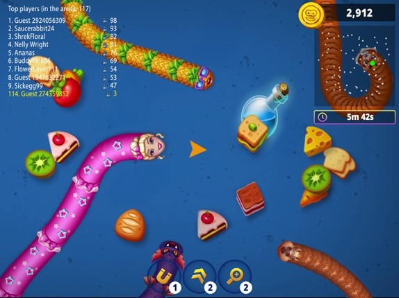 WormsZone.io - Hungry Snake screenshot