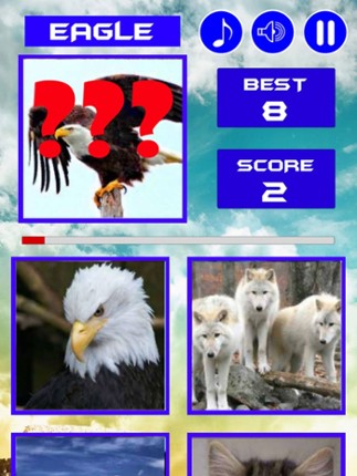 Animal Sounds Quiz  2016: Kids games screenshot
