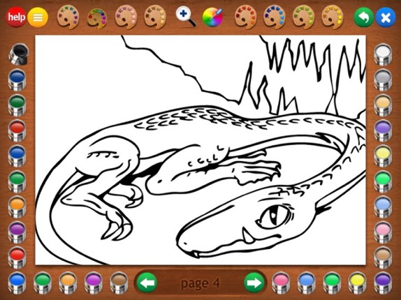 Dragon Attack Coloring Book Image