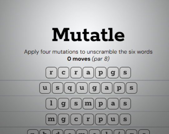 Mutatle - Daily word game Image