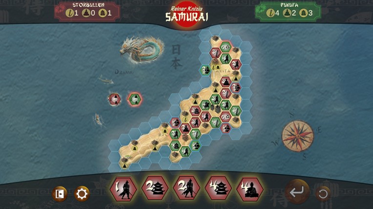 Samurai by Reiner Knizia screenshot