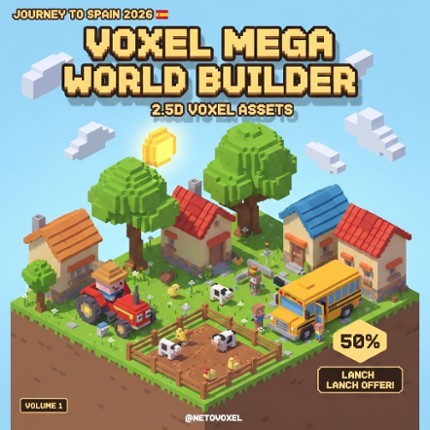 VOXEL MEGA WORLD BUILDER: 100+ MODELS (VOL. 1) Image