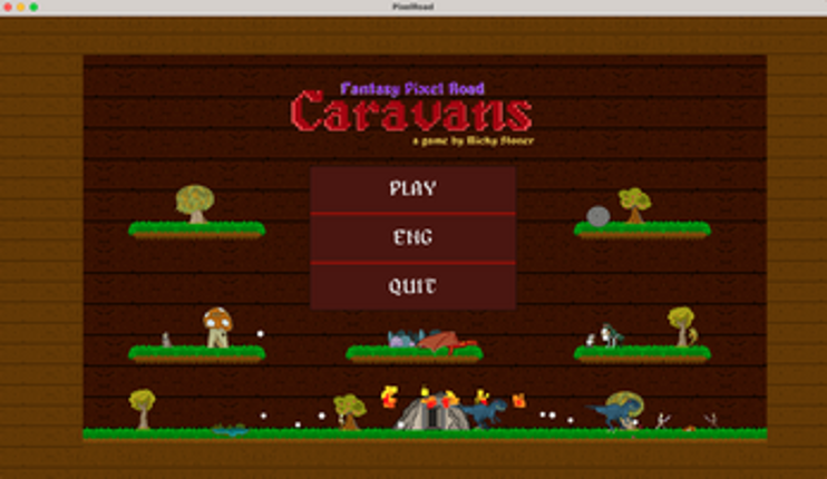 Fantasy Pixel Road Caravans Image