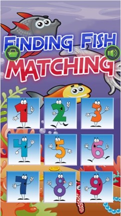 Finding Happy Fish In The Matching Cute Cartoon Puzzle Cards Game Image